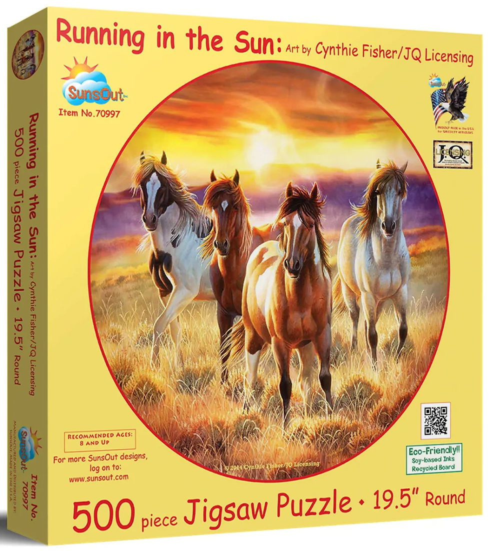 Running in the Sun 500 Piece Horse Puzzle by SunsOut
