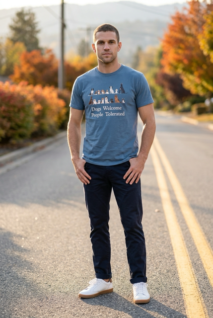 Thumbnail: Dogs Welcome People Tolerated T-Shirt by All About Animals