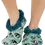 Thumbnail: "Mooody In The Morning" Cow Fuzzy Feet Slippers by Lazy One