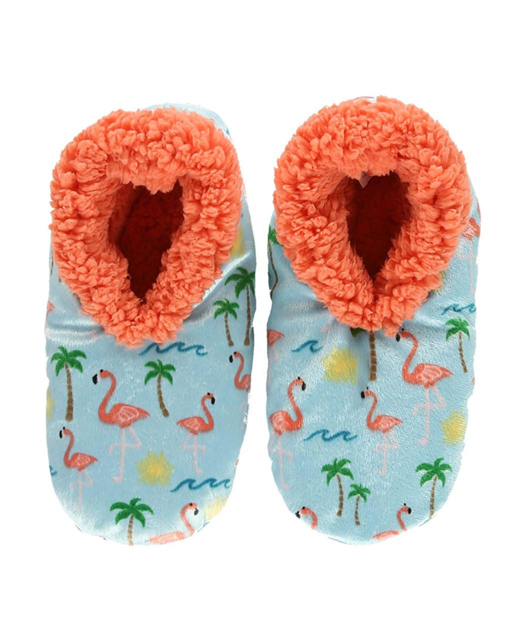 Flamingo Fuzzy Feet Slippers by Lazy One