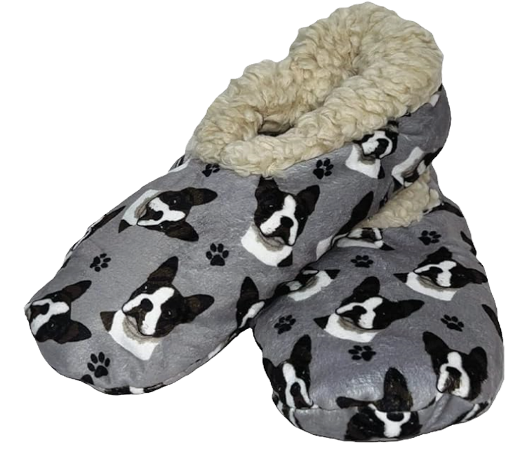 Boston Terrier Comfies Slippers by E&S Pets