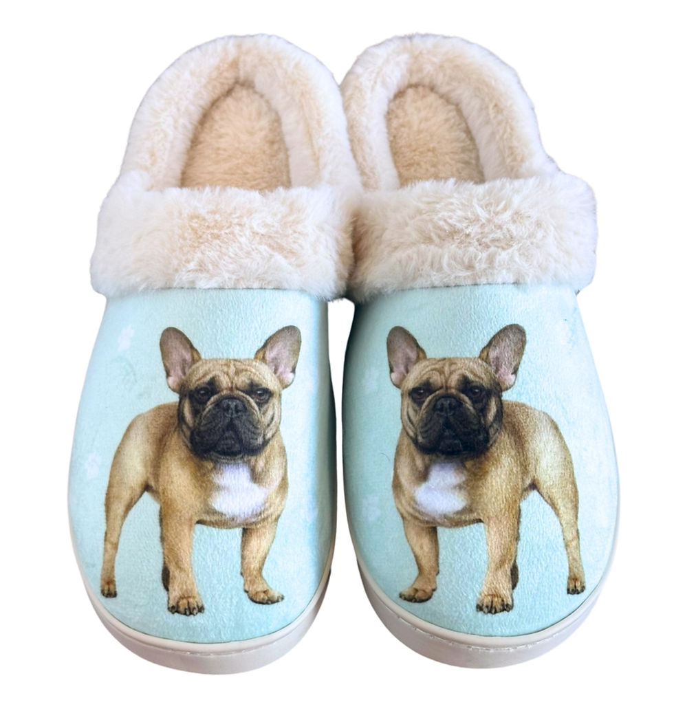 Thumbnail: French Bulldog Snuggs Slippers by E&S Pets