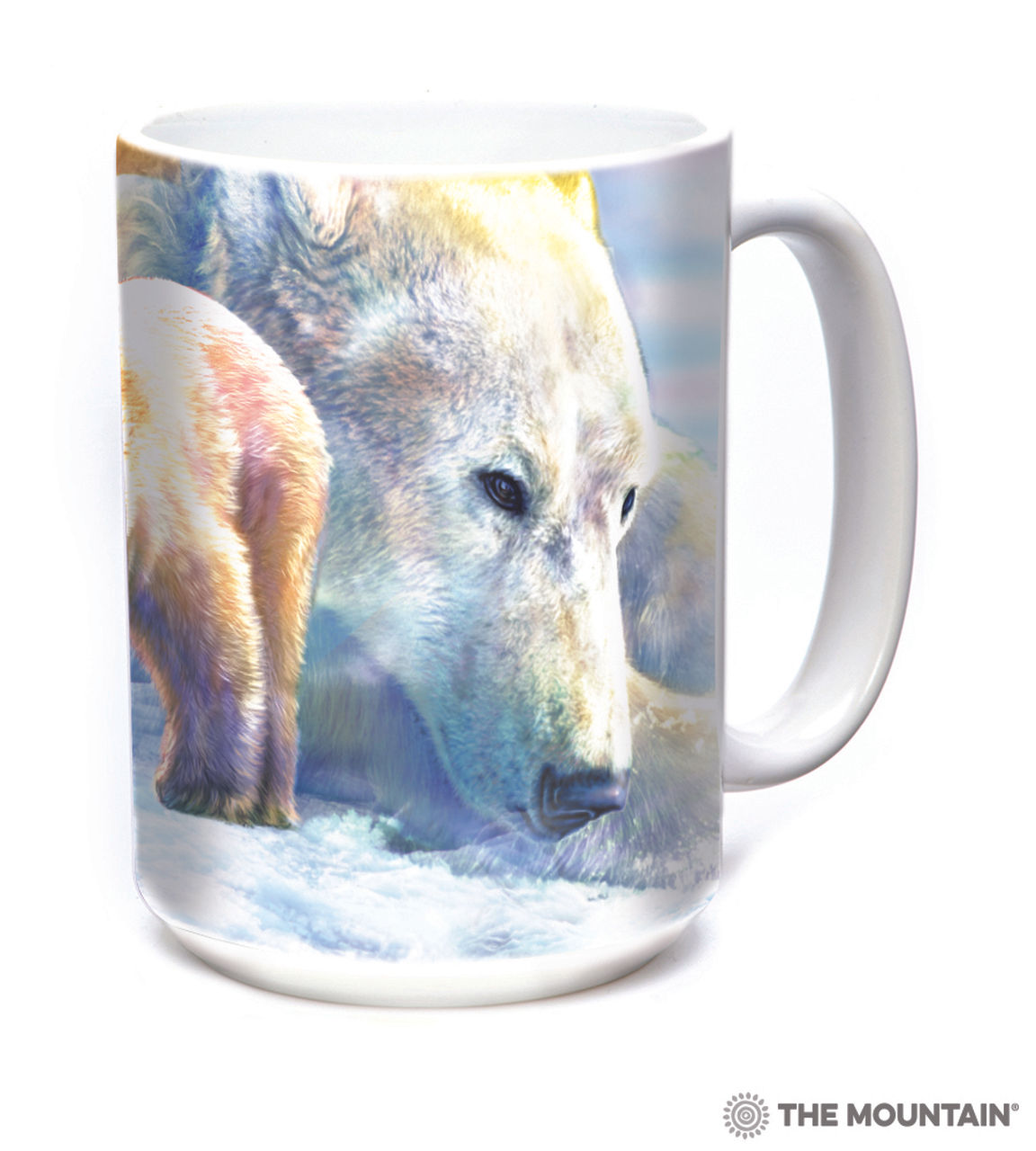"Sunrise Polar Bear Collage" Coffee Cup-Mug
