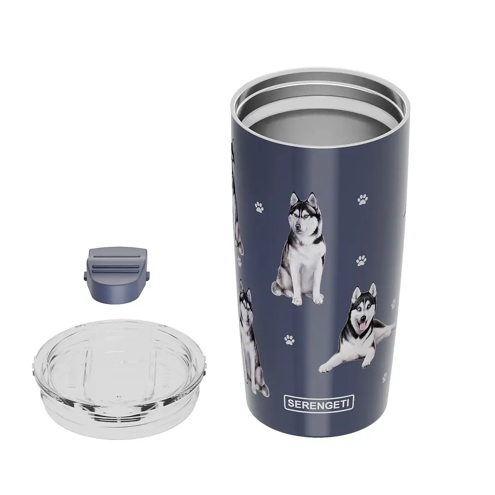 Husky Serengeti Insulated Tumbler Cup by E&S Pets
