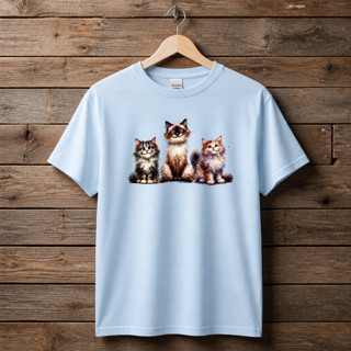 Thumbnail: Smiling Cats T-Shirt by All About Animals
