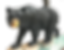 Black Bear and Tree Cut-Out Figurine
