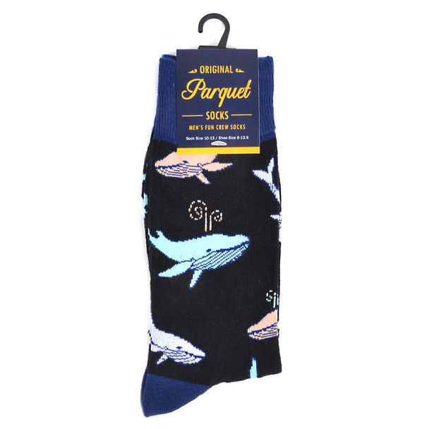 Thumbnail: Whale Crew Socks for Men by Parquet