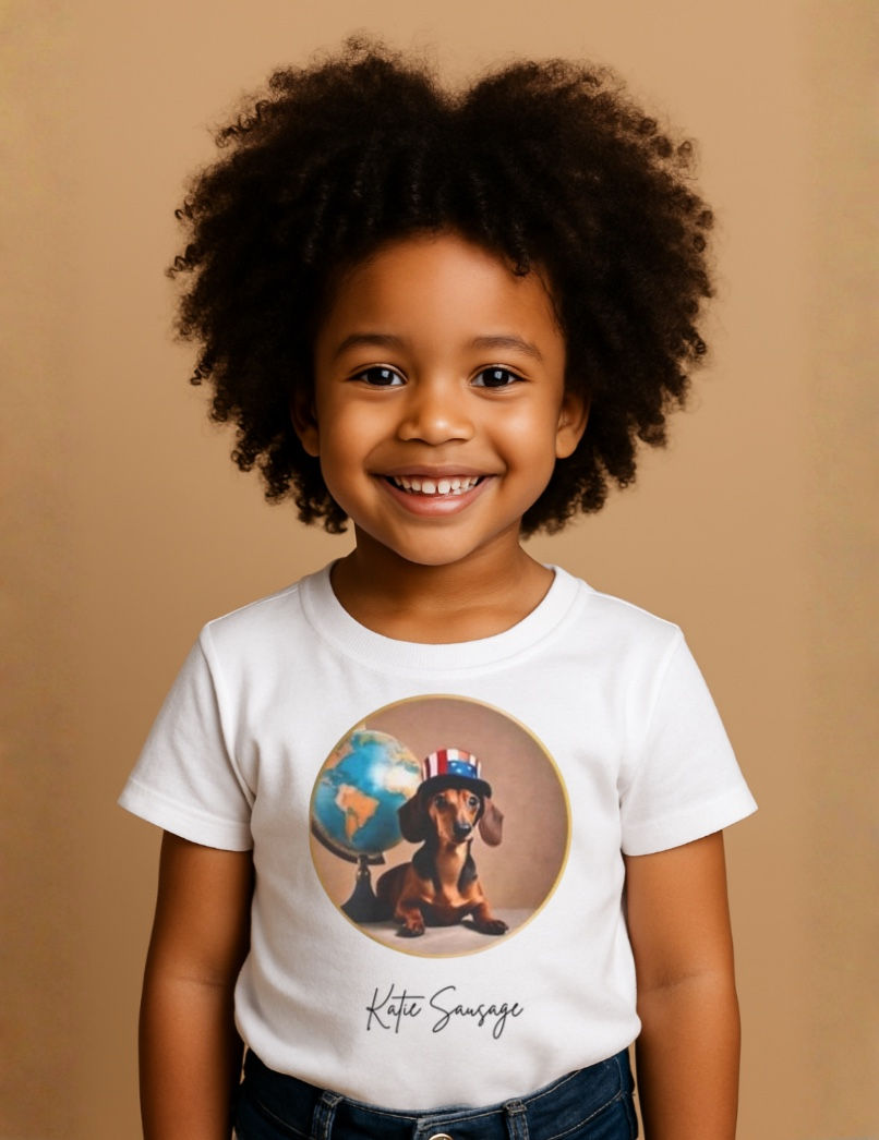 Katie Sausage Kids (Classic) Heavy Cotton™ Tee - American Tour