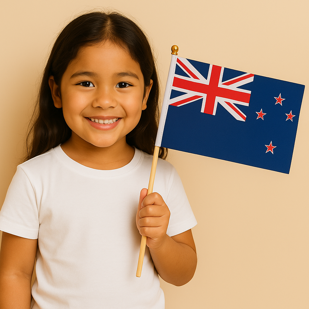 New Zealand Katie Sausage World Tour Flag