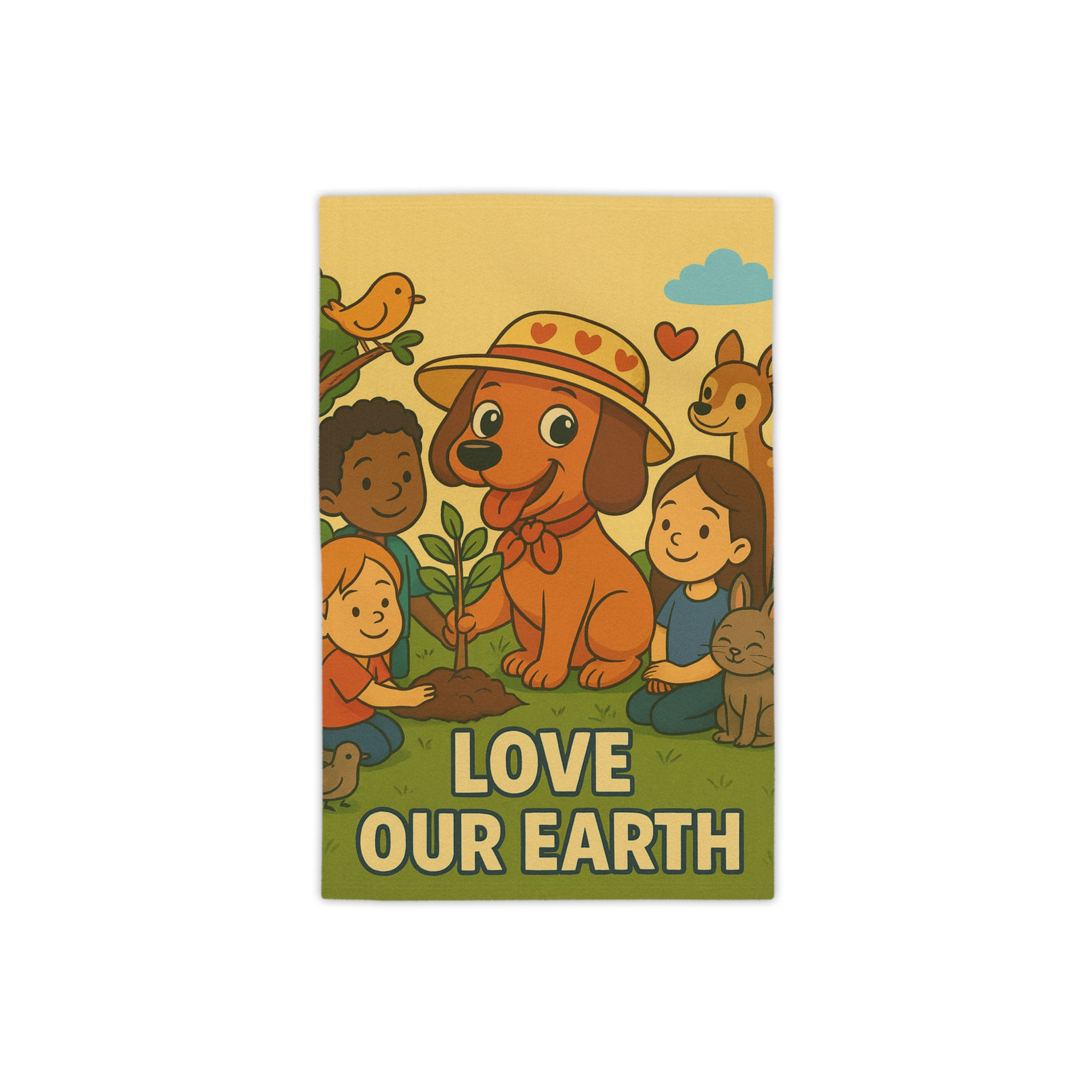 Love Our Earth — Kids Eco-Friendly Awareness Towel