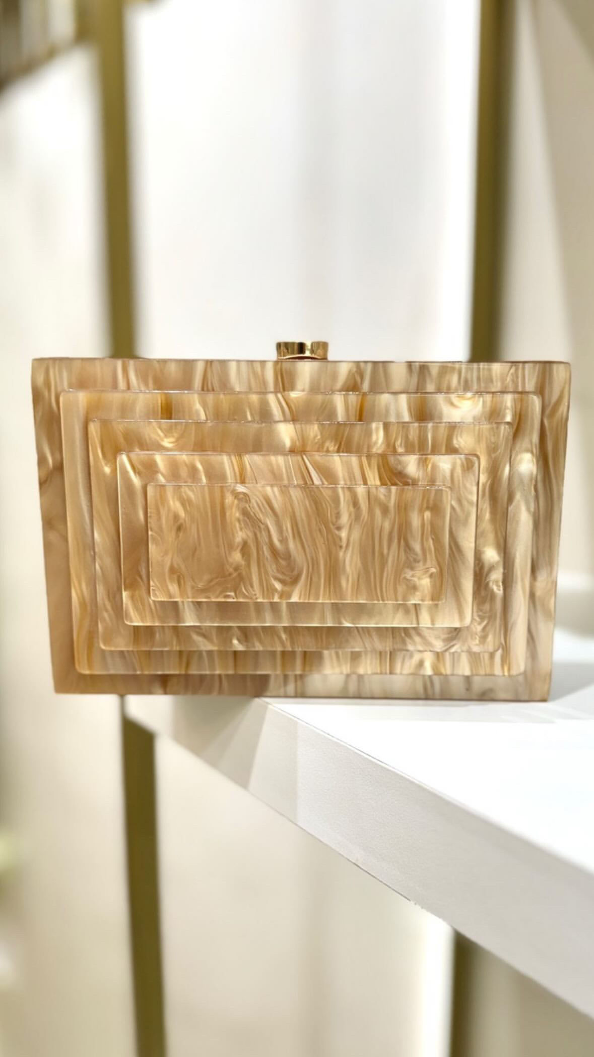 Bolsa Creme Metalizada