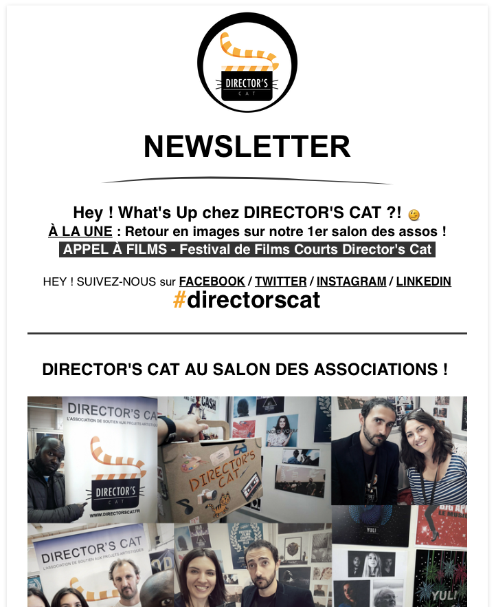 Newsletter du 17/09/2017