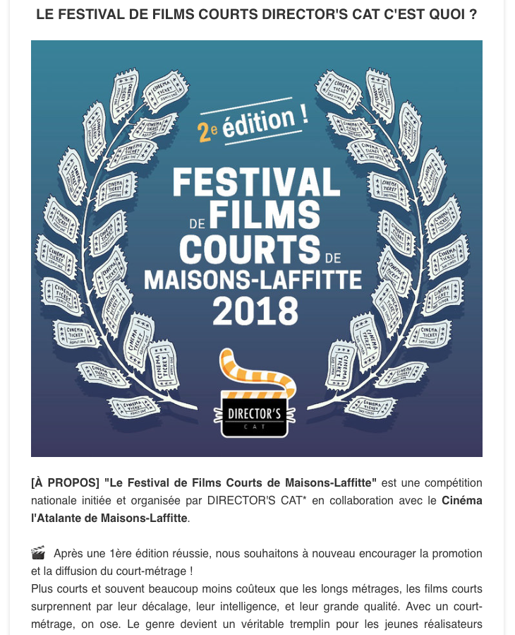 Newsletter du 10/08/2017