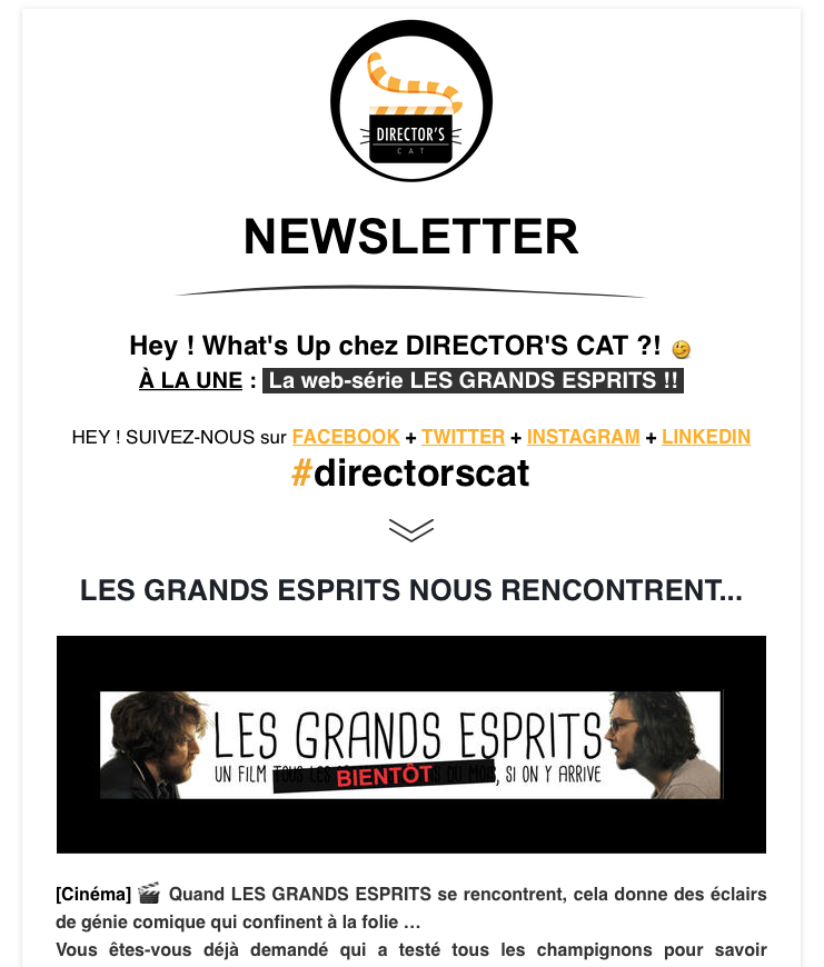 Newsletter du 02/10/2017