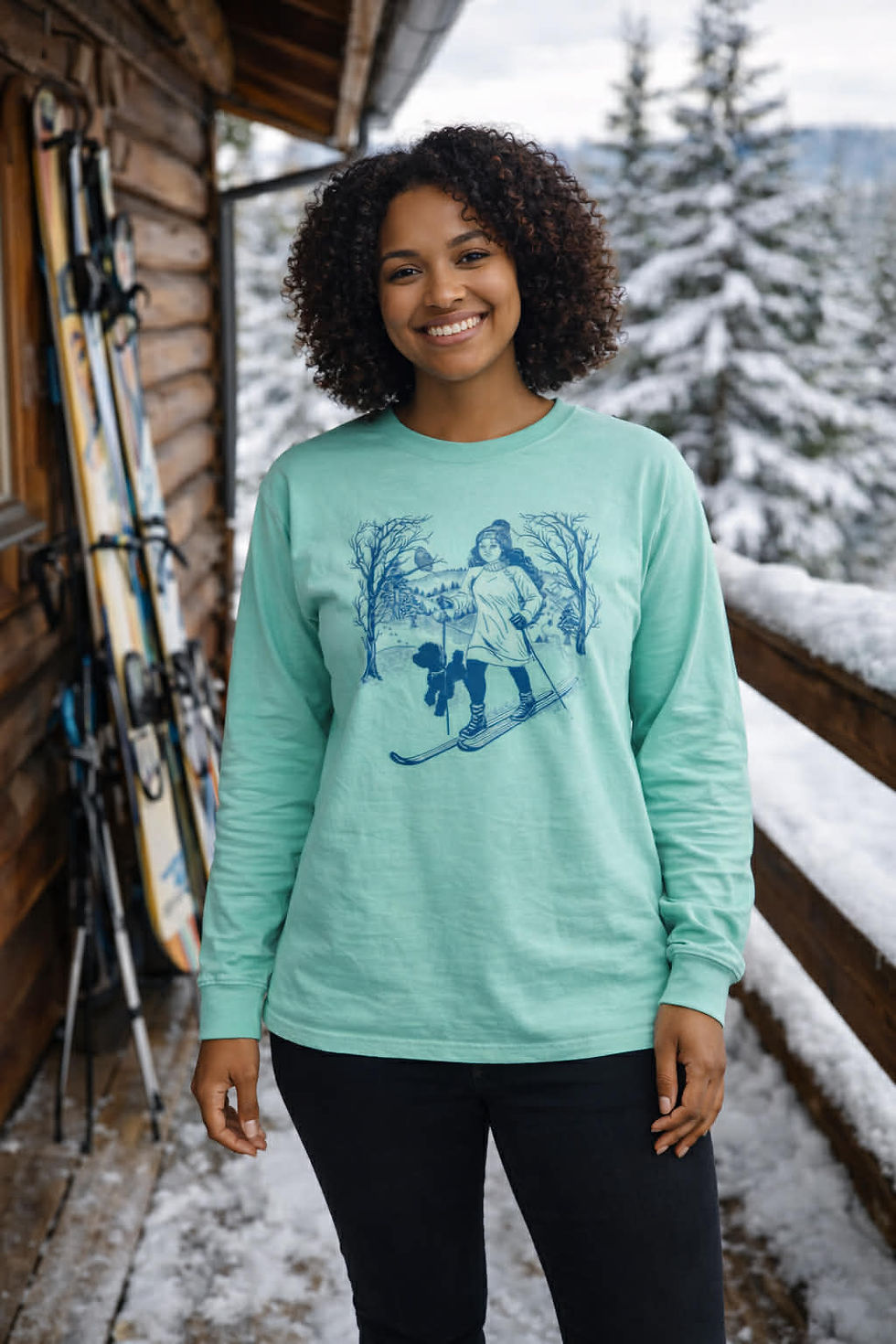 Thumbnail: #3 "Let it Snow" Unisex Long Sleeve Tee