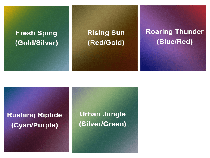 Avery Colorflow Color Shifting Vinyl Wrap Colors