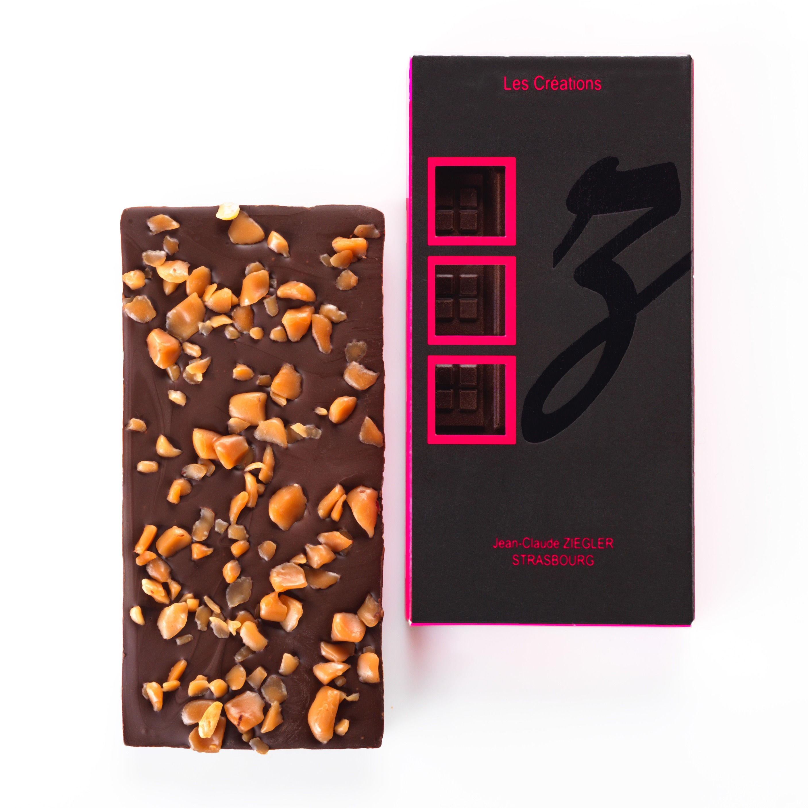 TABLETTE NOIR 68% ÉCLATS CARAMEL