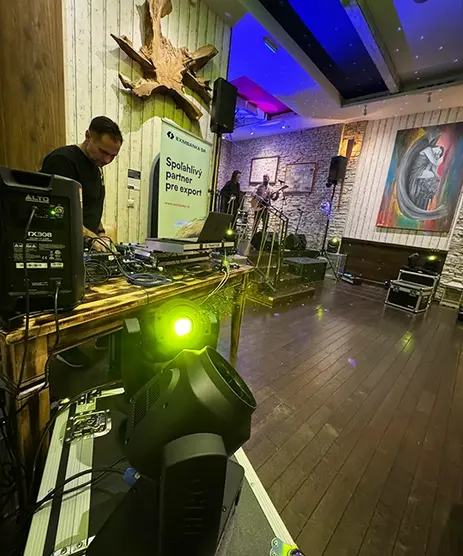 dj sound light ozvucenie osvetlenie firemny vecierok vianocny eurovea eximbanka