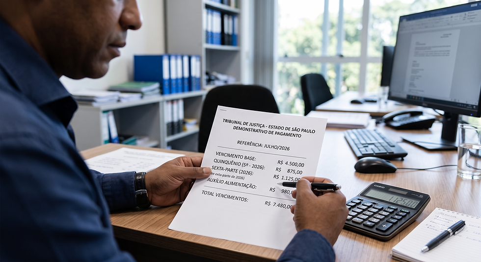 Adicional de Qualificação no Quinquênio e na Sexta-Parte: o que mudou em 2026 para o servidor do TJSP