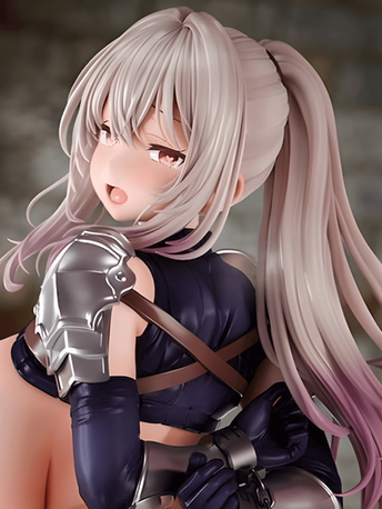 Figure of a captured knight woman