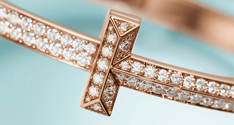 Tiffany T bracelet in rose gold