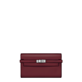 Illustration for size comparison purposes only of a Hermes Kelly Longue Wallet