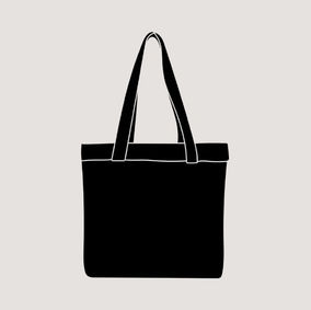 Tote bag black icon