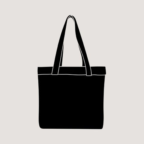 Tote bag black icon