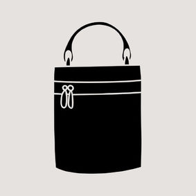 Vanity bag black icon