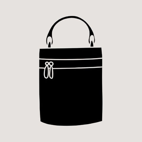 Vanity bag black icon