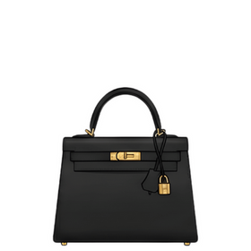 Illustration for size comparison purposes only of a Hermes Kelly bag, size 25