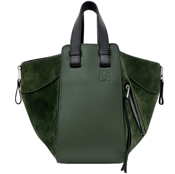 Loewe Hammock Small Khaki Green Black Handbag