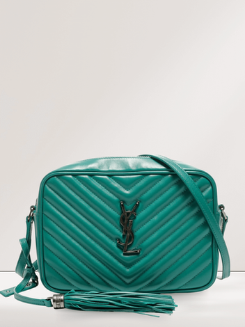 Saint Laurent Lou Camera green shoulder bag