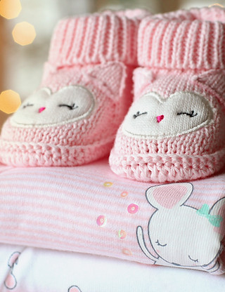 Pink Baby Booties