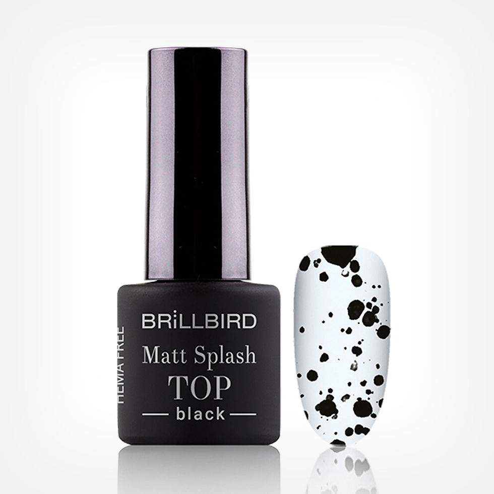 Matt Splash Top Gel - Black (4ml)
