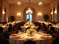 A-large-elegant-event-hall-filled-with-guests-and-beautiful-table-settings-with-soft-light