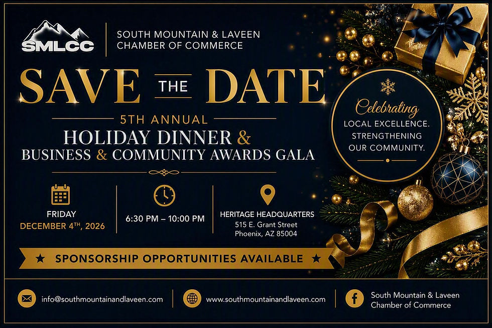 Holiday Dinner & Business and Community Awards (Save the Date)