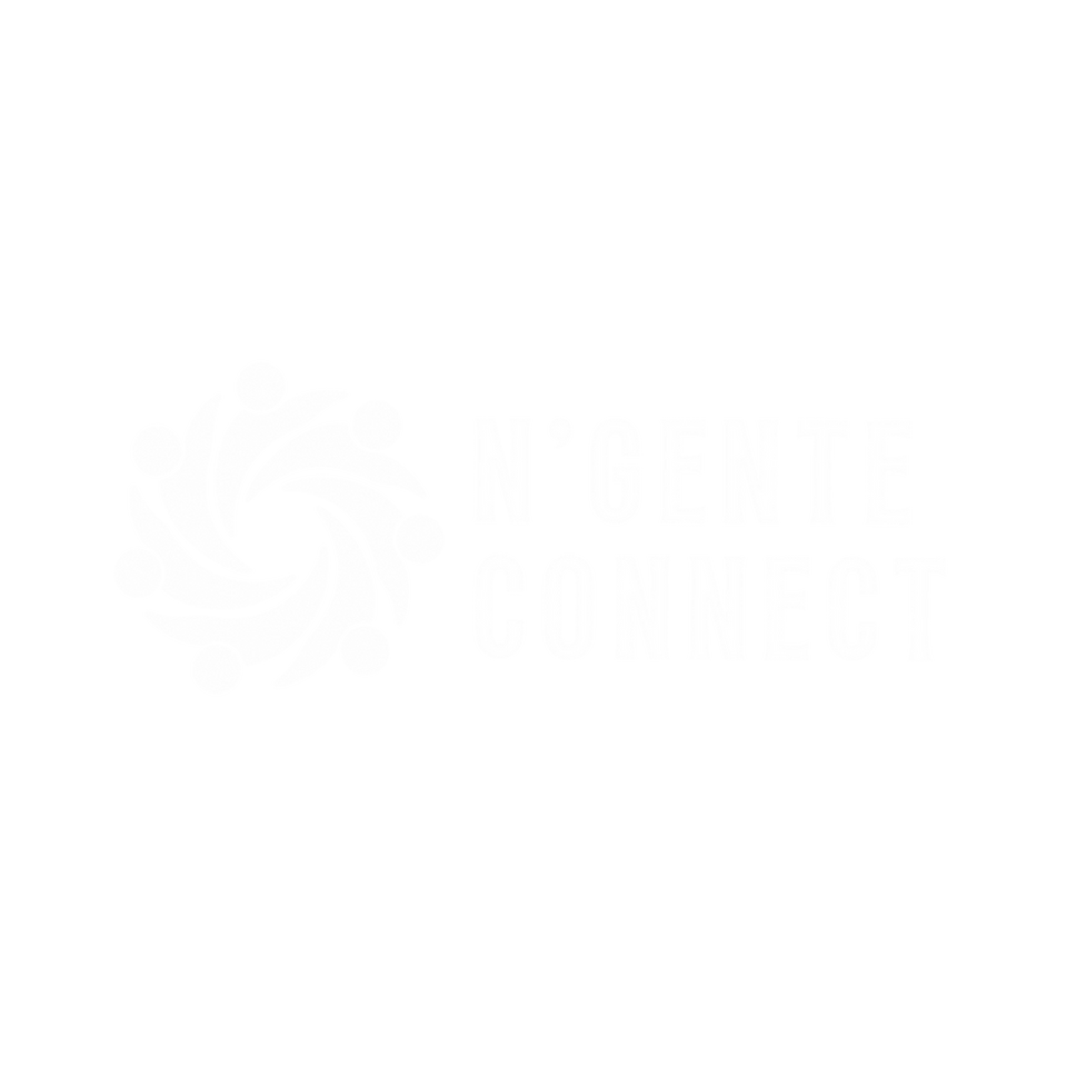 White logo with gear and text: Business Consultant Phoenix, on black background.