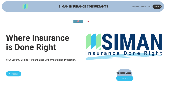 SIMAN Insurance website: Where Insurance is Done Right