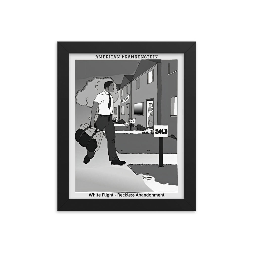 White Flight Framed Poster