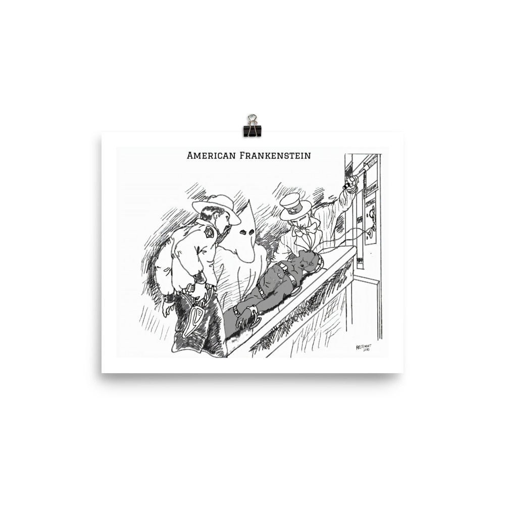 The Frankenstein Analogy Sketch Poster