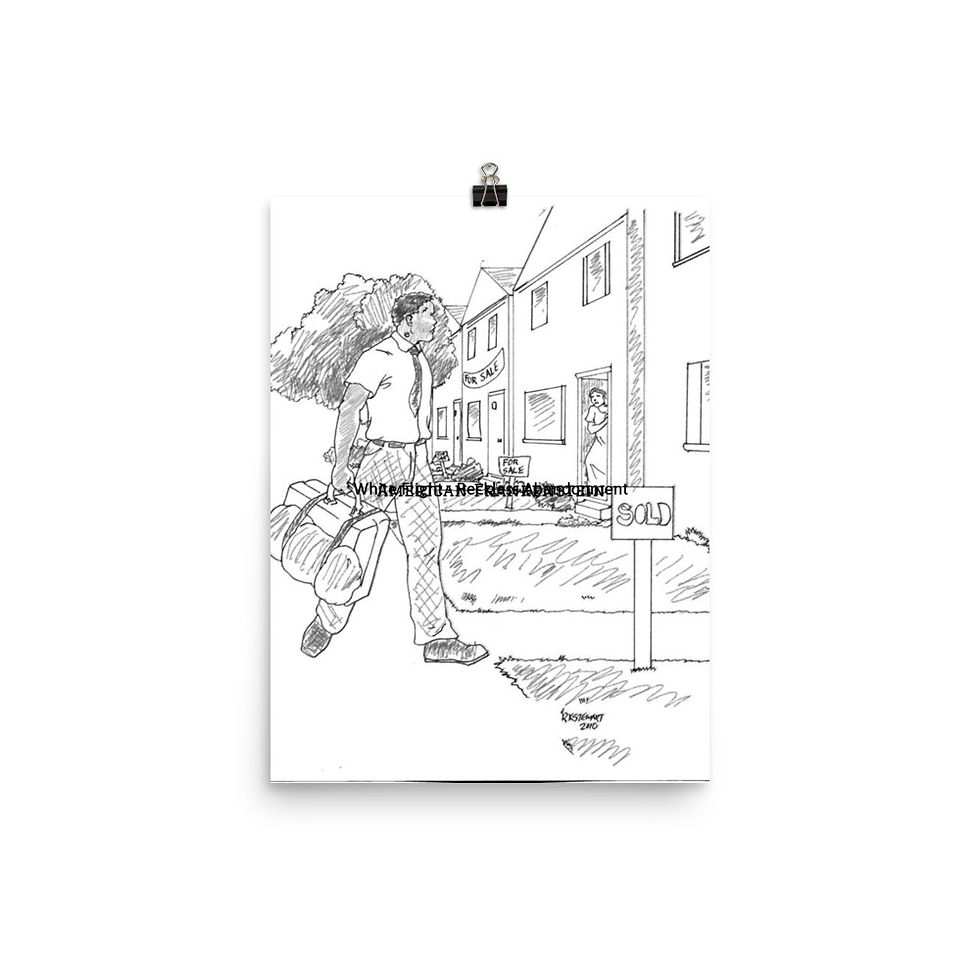 Thumbnail: White Flight Sketch Poster