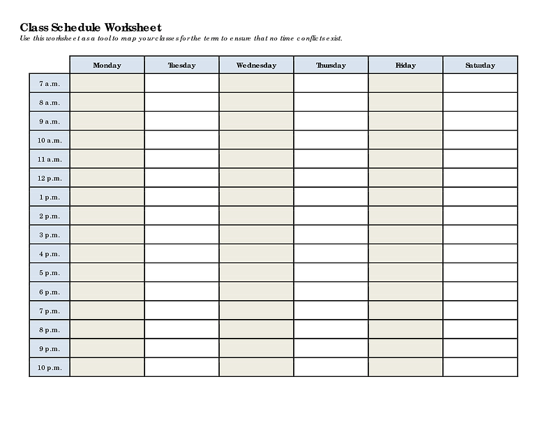 presentations workshops ahs ccc group exercise schedule template