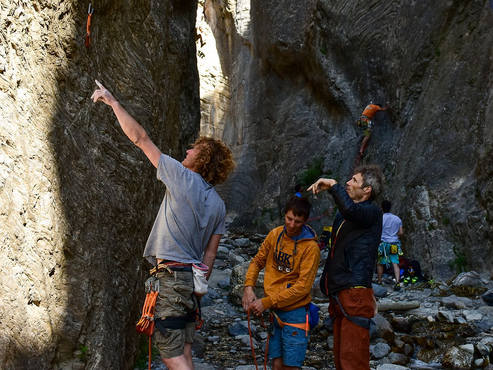Briancon climbing training camp Route ob