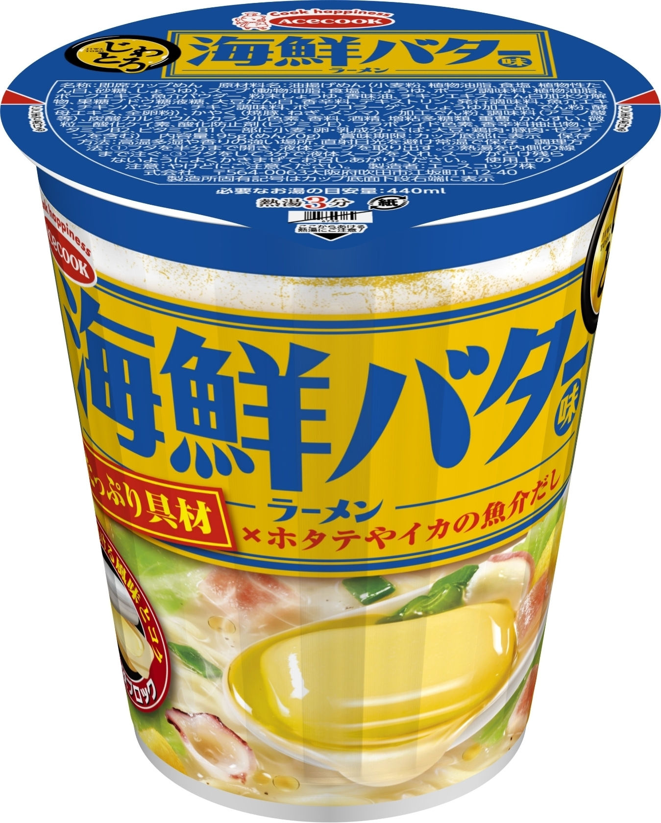 4901071247218   エース　じわとろ　海鮮バター味ラーメン