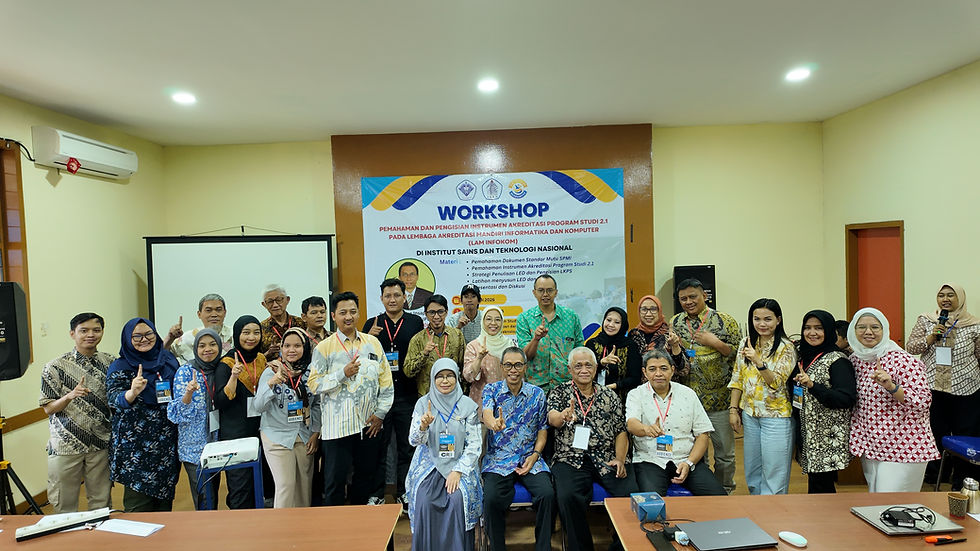 Tingkatkan Kesiapan Akreditasi Unggul, SPM ISTN Gelar Workshop Instrumen Akreditasi Program Studi 2.1 LAM INFOKOM