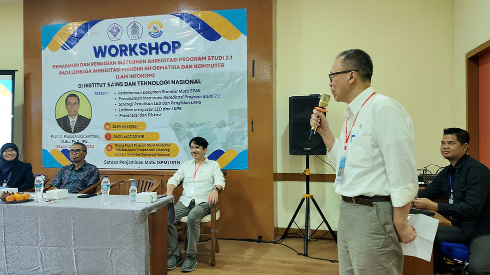 Rektor ISTN membuka Acara