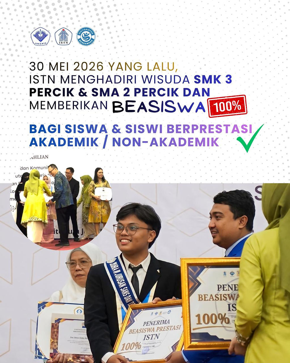 ISTN Hadiri Wisuda SMK 3 Percik dan SMA 2 Percik, Salurkan Beasiswa Penuh bagi Siswa Berprestasi