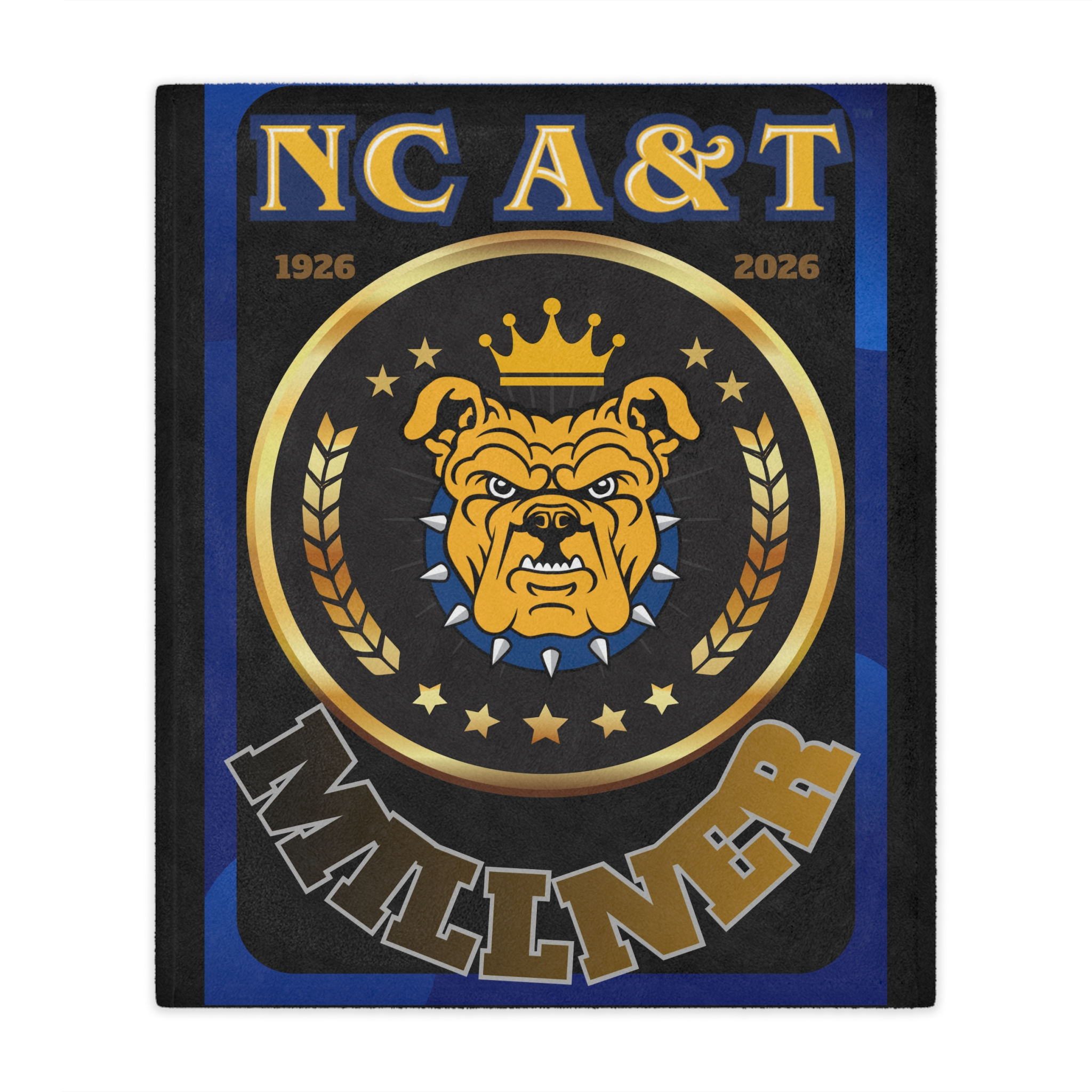 A&T Luxe Centennial Blanket in black