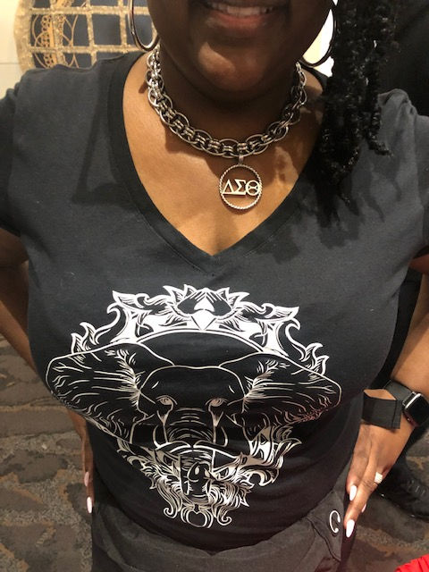 Thumbnail: Elegant Elephant Mirror tee